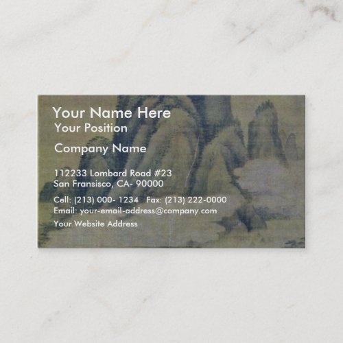 Fog In Forested Mountains By Kao K'O-Kung (Best Qu Business Cards