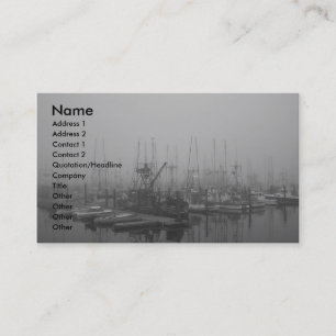 Fog In The Harbor Business Card