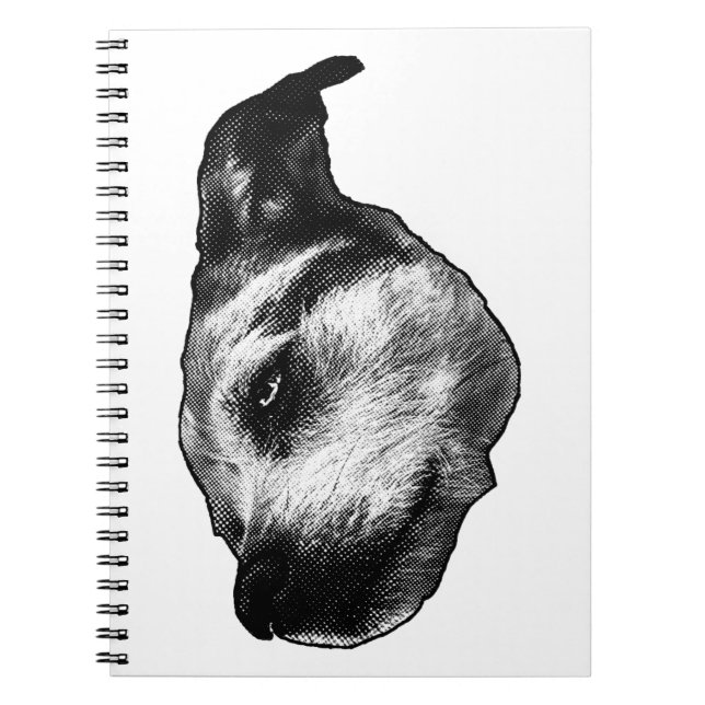 Fog Notes in Dots — Terrier Notebook (Front)
