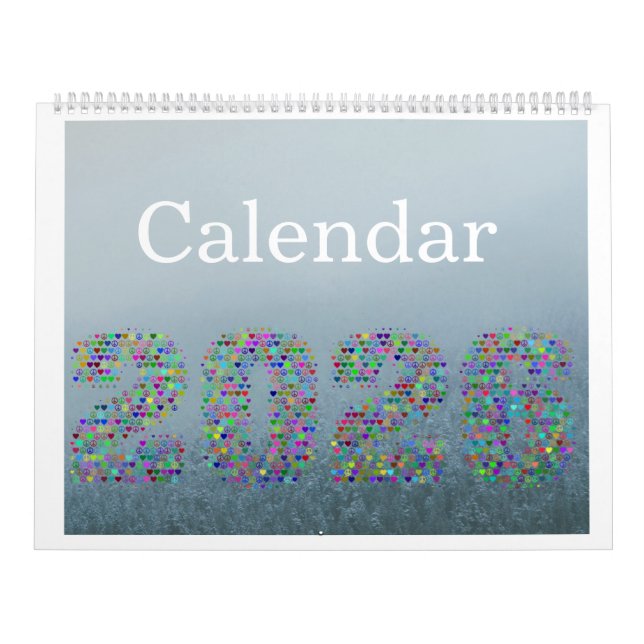 FOG of Colors 2026 Calendar – Elegant Black  (Cover)