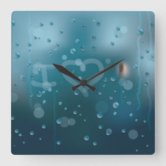 Fog of Love  Square Wall Clock