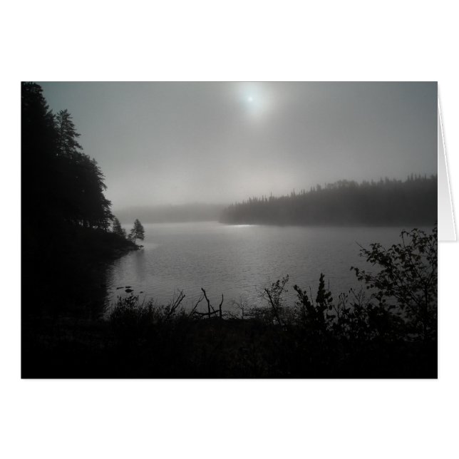 Fog on Cleveland Lake Cards (Front Horizontal)
