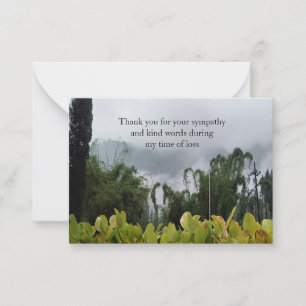 Fog On The Mountain Thank You Card