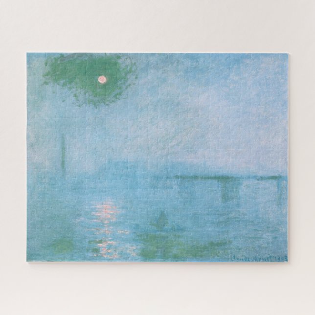 Fog on the Thames (by Claude Monet) Jigsaw Puzzle (Horizontal)