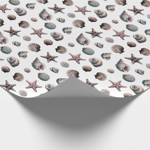 Fog Seashell Wrapping Paper