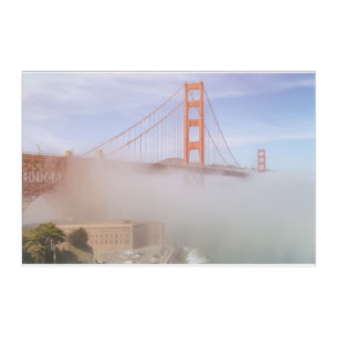 Fog Under Bridge Acrylic Print