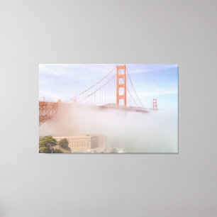 Fog Under Bridge Canvas Print