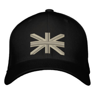 Fog Union Jack Flag England Swag Embroidery Embroidered Baseball Hat