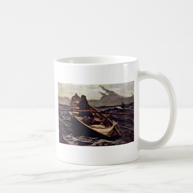 Fog Warning (The Fog Warning) By Homer Winslow Coffee Mug (Right)