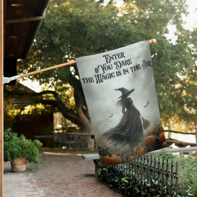 Fog & Whimsy: The Witch Awaits House Flag (In SItu)