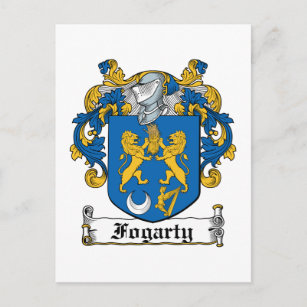 Fogarty Family Crest Postcard