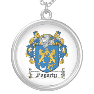 Fogarty Family Crest Silver Plated Necklace