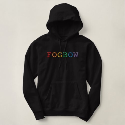 Fogbow Word Embroidered Hoodie