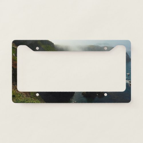 Foggy Anacapa Island at Channel Islands License Plate Frame