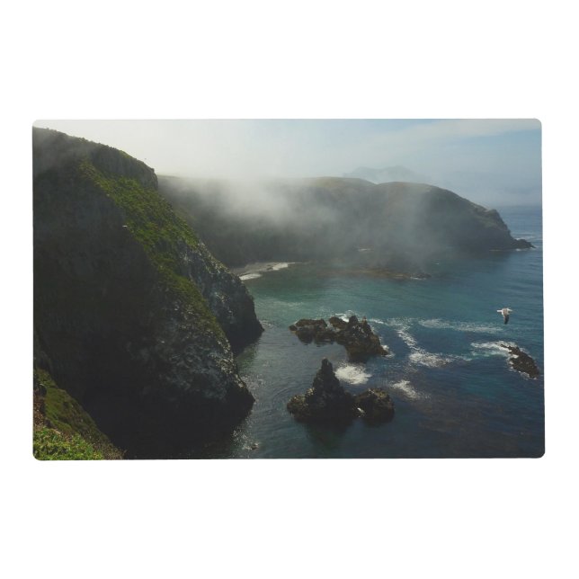 Foggy Anacapa Island at Channel Islands Placemat (Front)