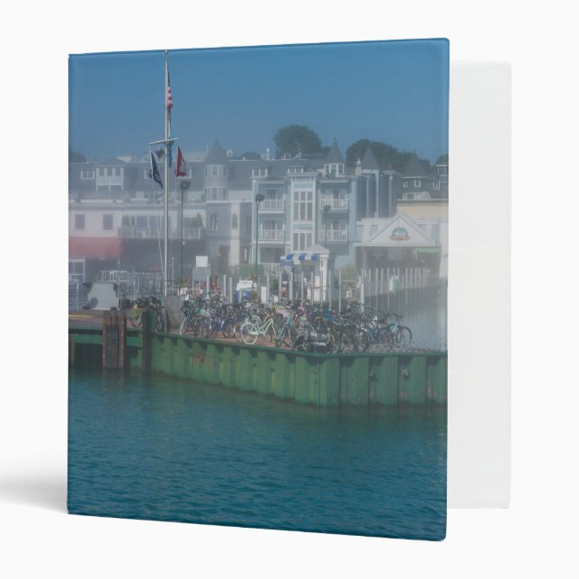Foggy Bike Dock 3 Ring Binder (Front/Inside)