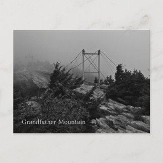 Foggy Bridge Grandfather Mountain Postcard