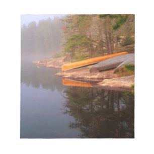Foggy Canoe Campsite, Lake Kawnipi, Notepad