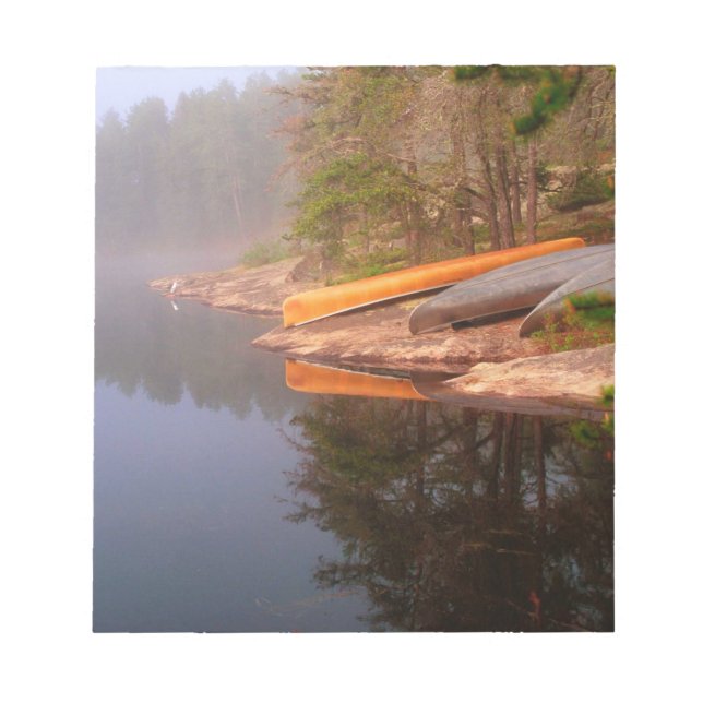 Foggy Canoe Campsite, Lake Kawnipi, Notepad (Front)