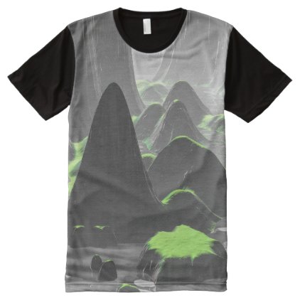 Foggy Canyon Walls All-Over-Print T-Shirt