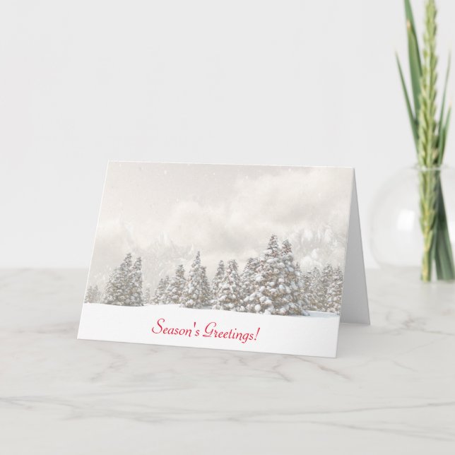 Foggy Christmas Eve Card (Front)