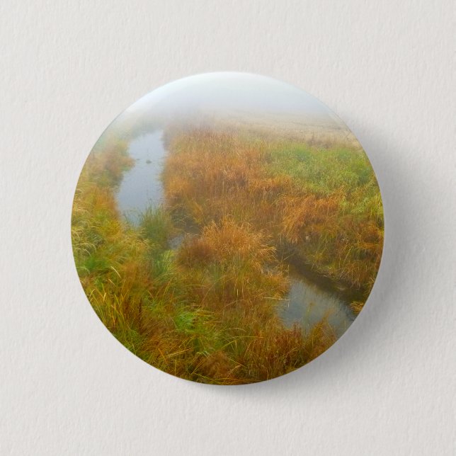 Foggy creek pinback button (Front)
