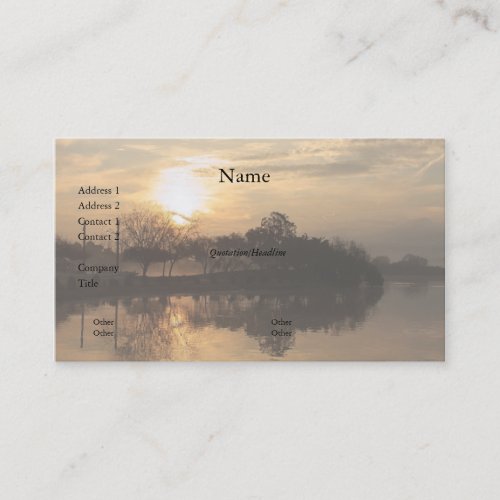 Foggy Day 9 Business Card