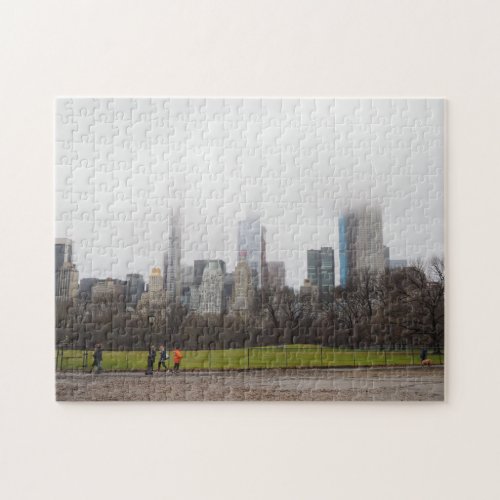 Foggy Day in Central Park New York City NYC Jigsaw Puzzle