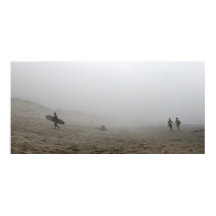 Foggy Day on Praia do Rodanho, Portugal, panorama