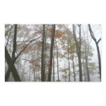Foggy Fall in Pennsylvania Autumn Nature Rectangular Sticker