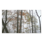 Foggy Fall in Pennsylvania Autumn Nature Rectangular Sticker