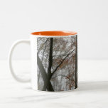 Foggy Fall in Pennsylvania Autumn Nature Two-Tone Coffee Mug