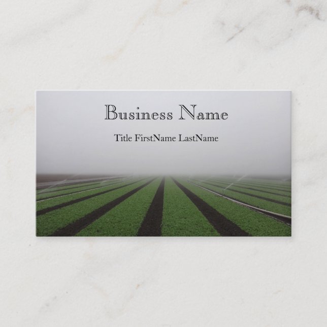 foggy field business card (Front)