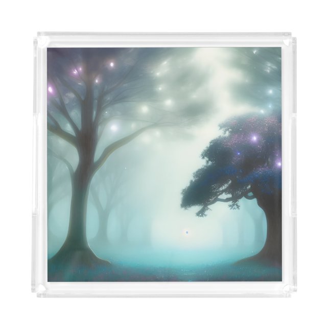 Foggy Forest Acrylic Tray (Front)