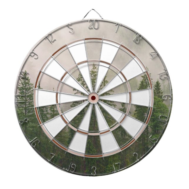 Foggy Forest Dart Board (Front)