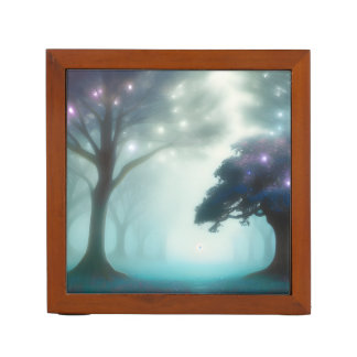 Foggy Forest Desk Organizer
