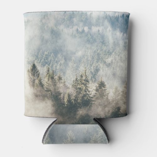 Foggy forest mysterious woods scene can cooler