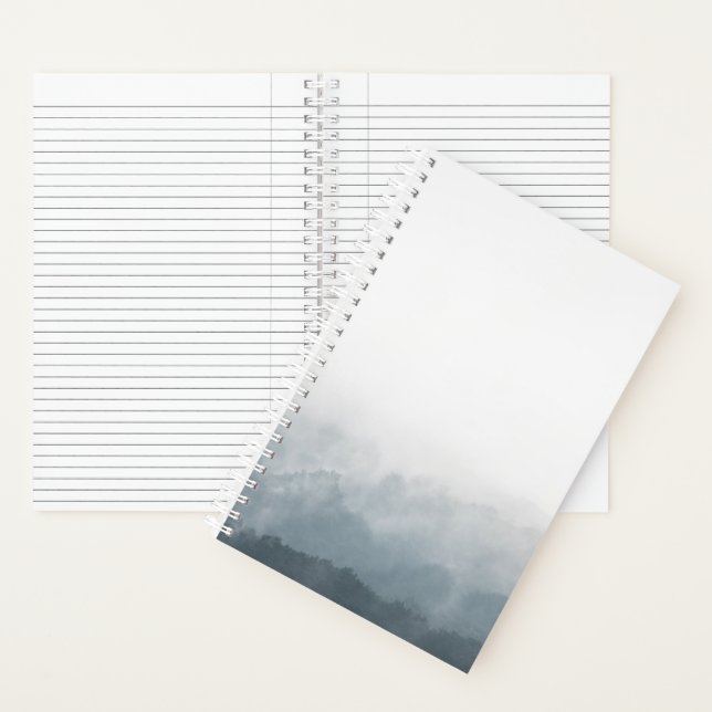 Foggy Forest Nature Photo Notebook (Inside)