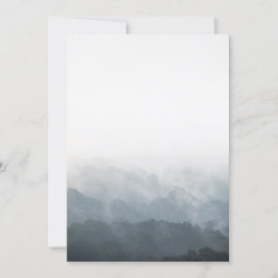 Foggy Forest Nature Photo Save The Date