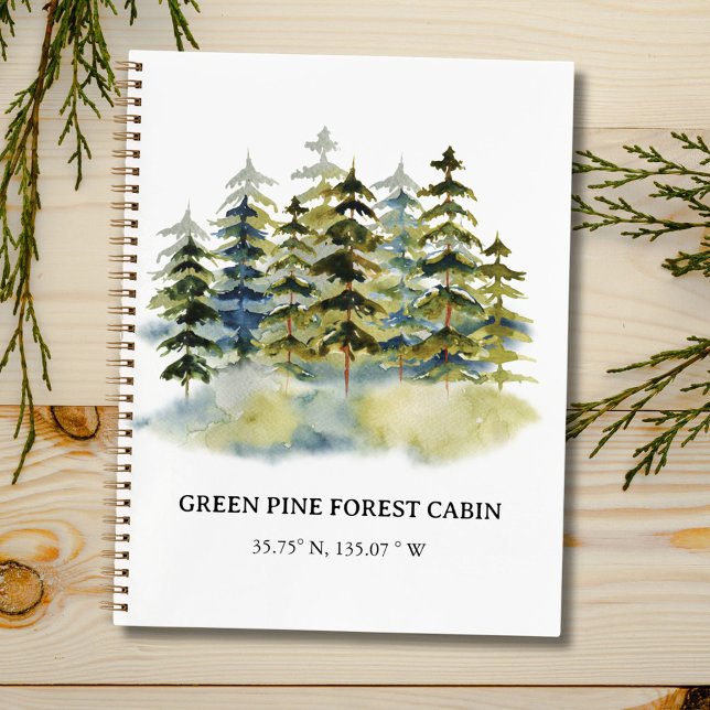 Foggy Forest Vacation Rental Guest Book (In situ)