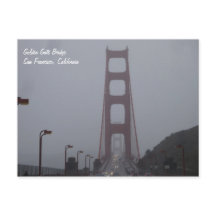 Foggy Golden Gate Bridge Postcard