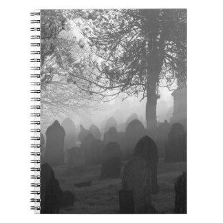 Foggy graveyard notebook