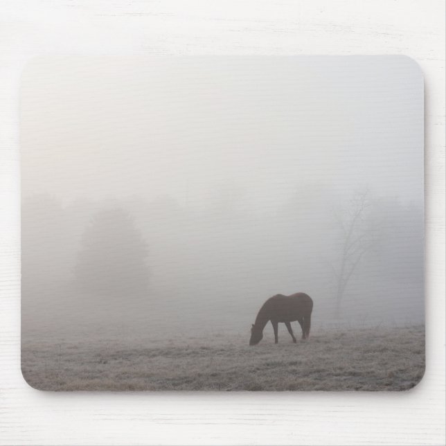Foggy Grazing Mouse Pad (Front)