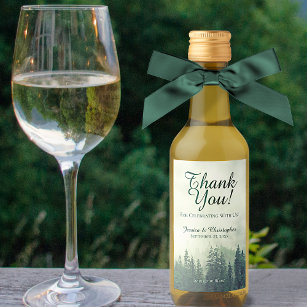 Green Pine Tree Wine Glasses