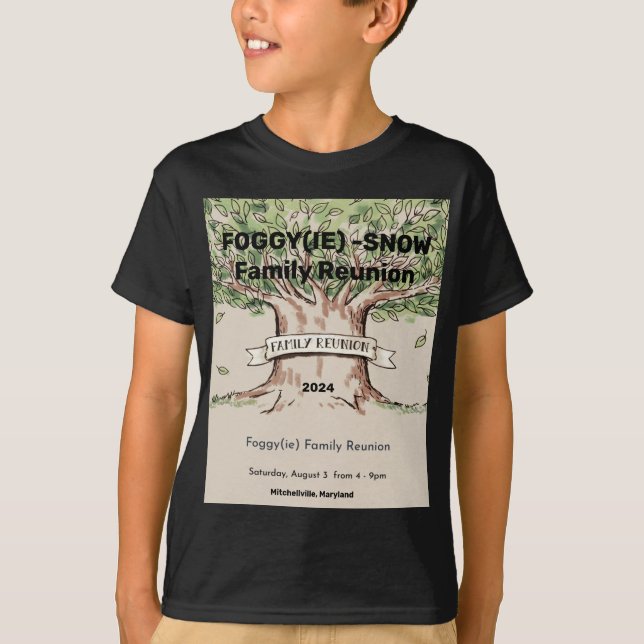 Foggy(ie) Family Reunion 2024 Youth T-Shirt (Front)