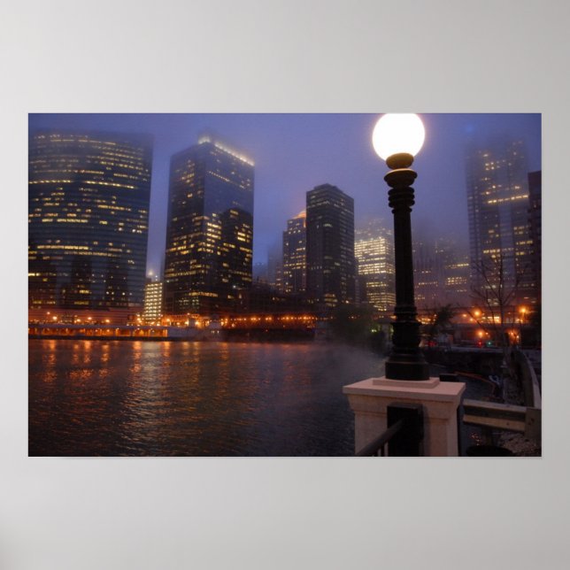 Foggy in Chicago Poster (Front)