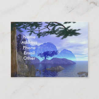 Foggy Lake Scene Business Card