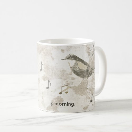 Foggy Morning Bird Song Coffee Mug