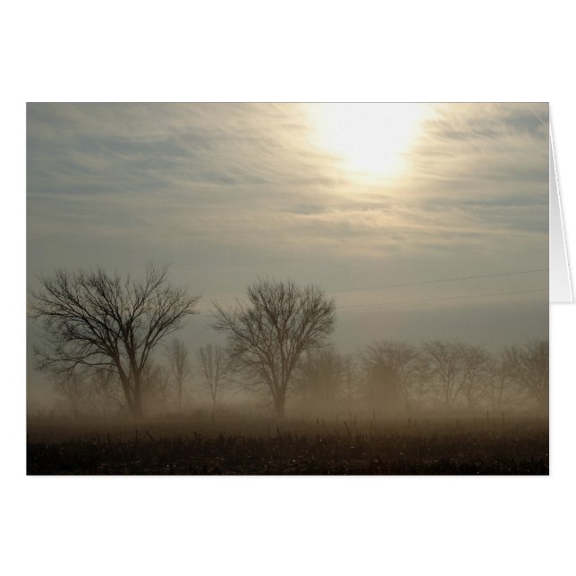 Foggy Morning Cards (Front Horizontal)
