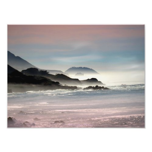 Foggy Morning In Big Sur CA Two Photo Print